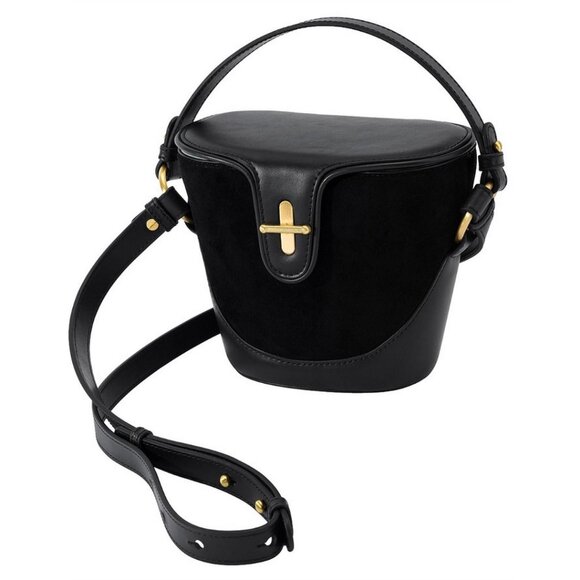 SANCIA SIDONIE BUCKET BAG - BLACK - Picture 1 of 4